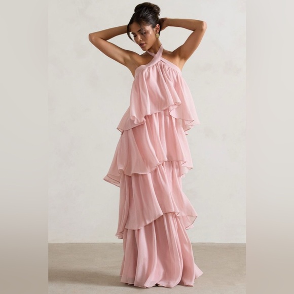 Light Pink Club L London Layered Dress - Picture 2 of 9